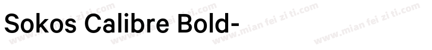 Sokos Calibre Bold字体转换